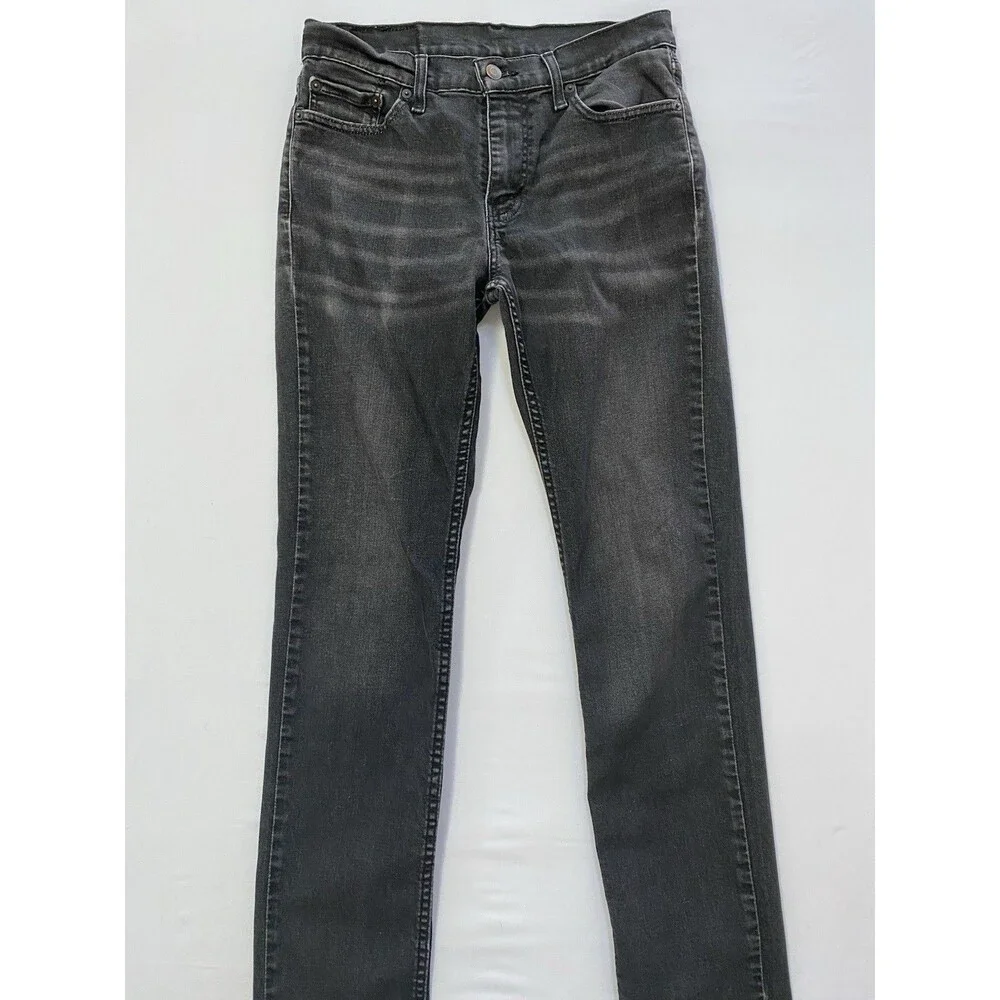 Levi's 511 Slim Fit Jeans Men's 30x32 Faded Black Gray WaterLess Denim Stretch